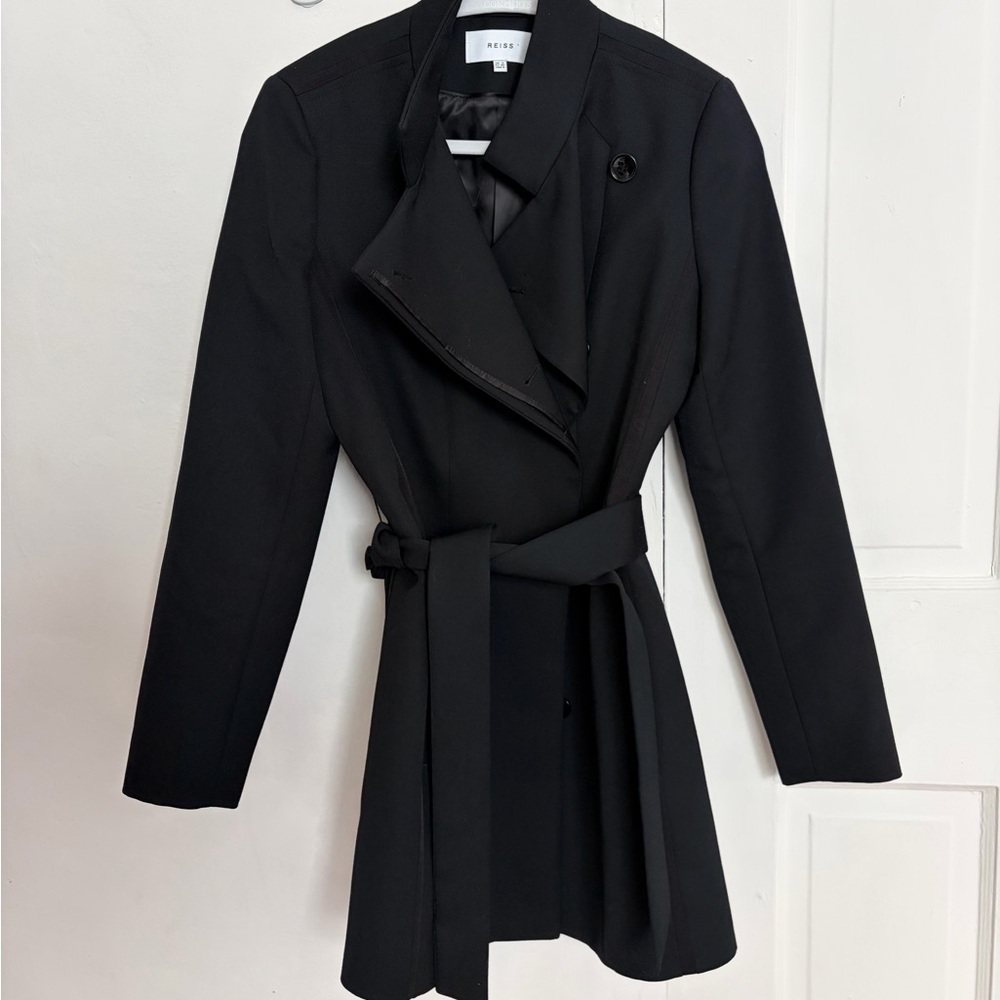 Reiss Luca Wrap Front Jacket 4 - Picture 15 of 15